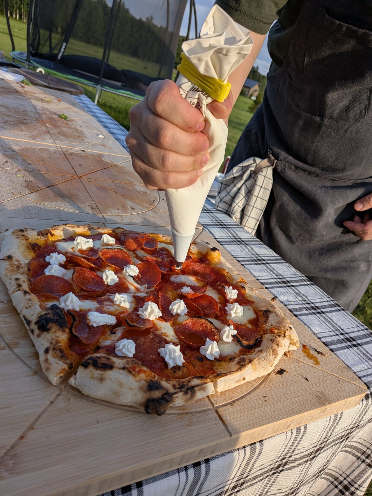 Ricotta läheb valmis pitsale
